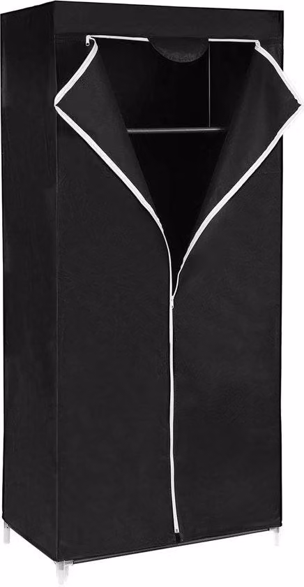 Armadio pieghevole XL con asta appendiabiti - 75 x 45 x 160 cm