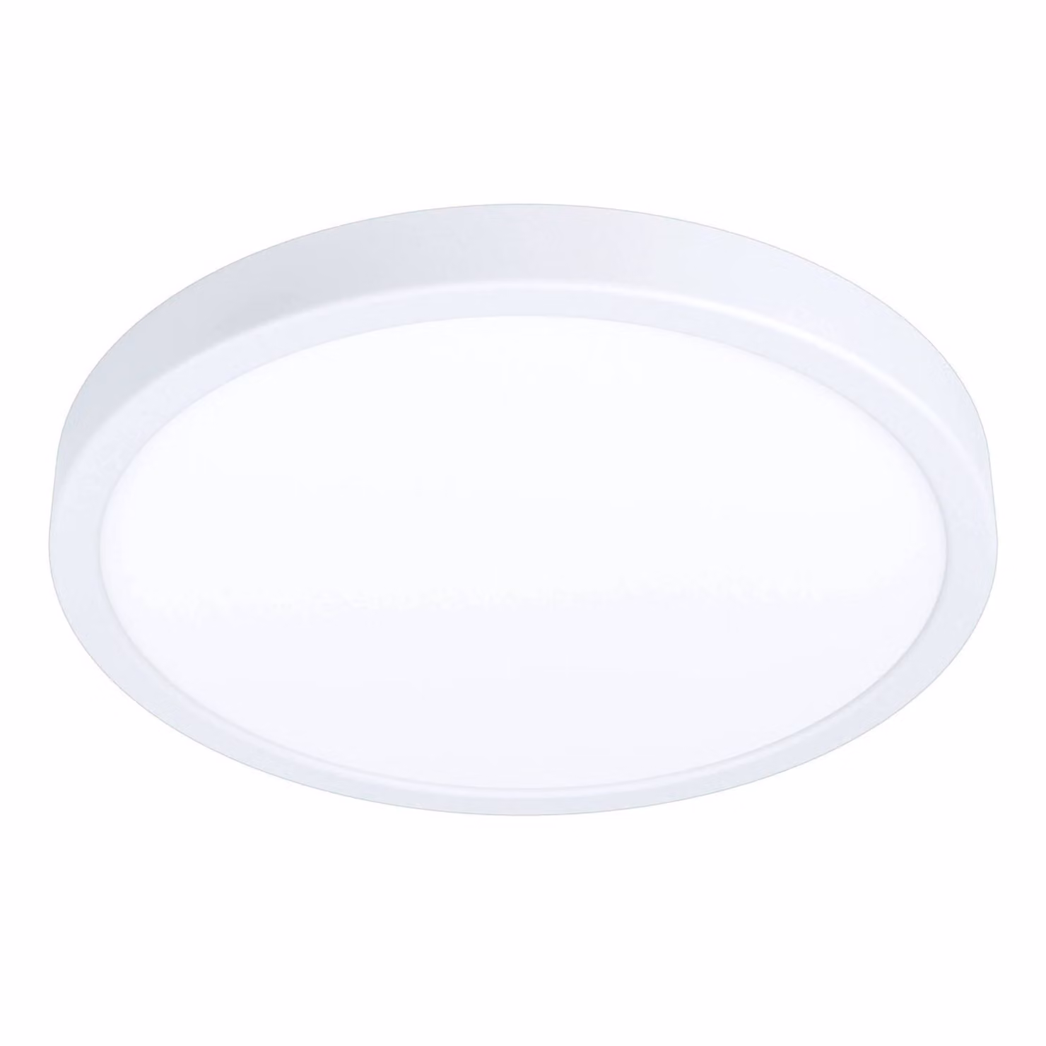 EGLO Plafoniera LED Fueva 5, Ø 28,5 cm, plafoniera dimmerabile, plafoniera in acciaio e superficie luminosa in plastica di colore bianco, lampada LED, bianco caldo