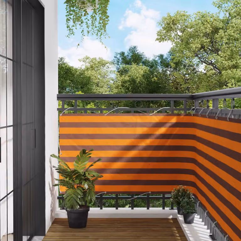 Schermo da balcone rettangolare vidaXL in tessuto Oxford e alluminio, L: 700 cm, H: 100 cm