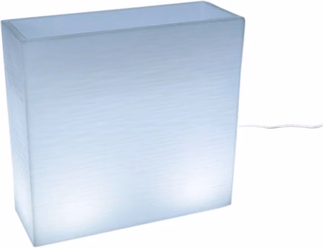 Vaso Luminoso da Esterno 79x74,7x29,1 cm In Polietilene Elegnace Led Bianco Freddo