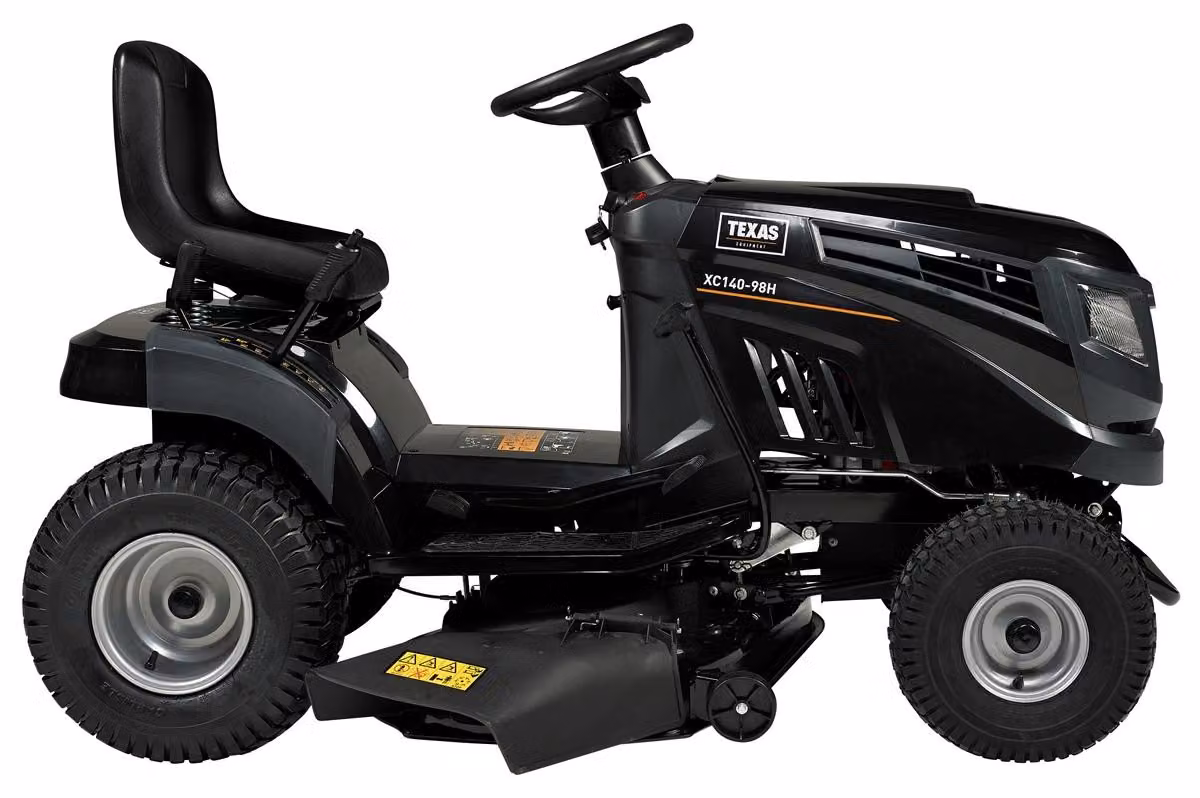 TEXAS Trattore tosaerba Trattore da giardino Tosaerba con sedile XC140-98H 432 cm³ Avviamento elettrico 12 CV