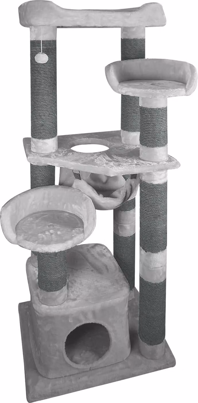 JACK AND VANILLA, albero per graffiare moderno per gatti, elegante e multifunzionale