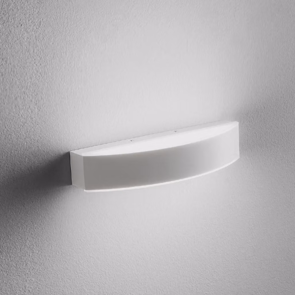 Applique LED Gealuce GAP501C biemissione up/down in alluminio bianco satinato, 20W, 2107lm, 3000K, IP20 – 2