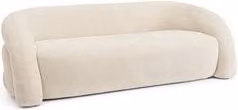 Divano lineare a 3 posti CLEMENCE Bizzotto in tessuto beige