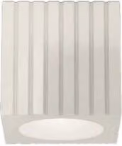Plafoniera Vintage Metra Ceramica Crema 1 Luce E27