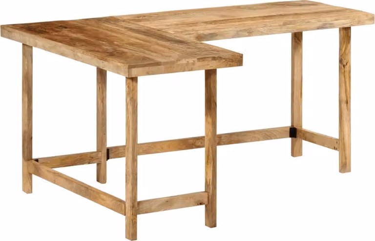 Scrivania 165x110x75 cm in Legno Massello di Mango