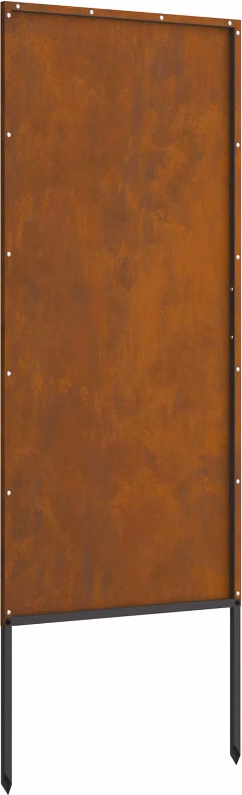 Schermo per privacy in giardino Traforo Ruggine 50 x 140 cm