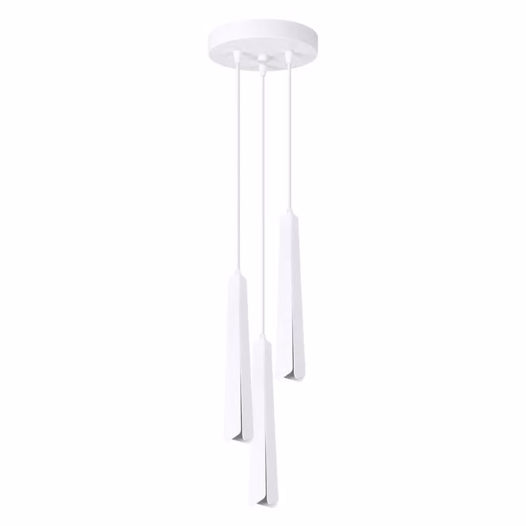 Lampada a sospensione PRYSM 3P bianco 3xG9 8W acciaio 120x19.5x19.5cm Sollux Lighting