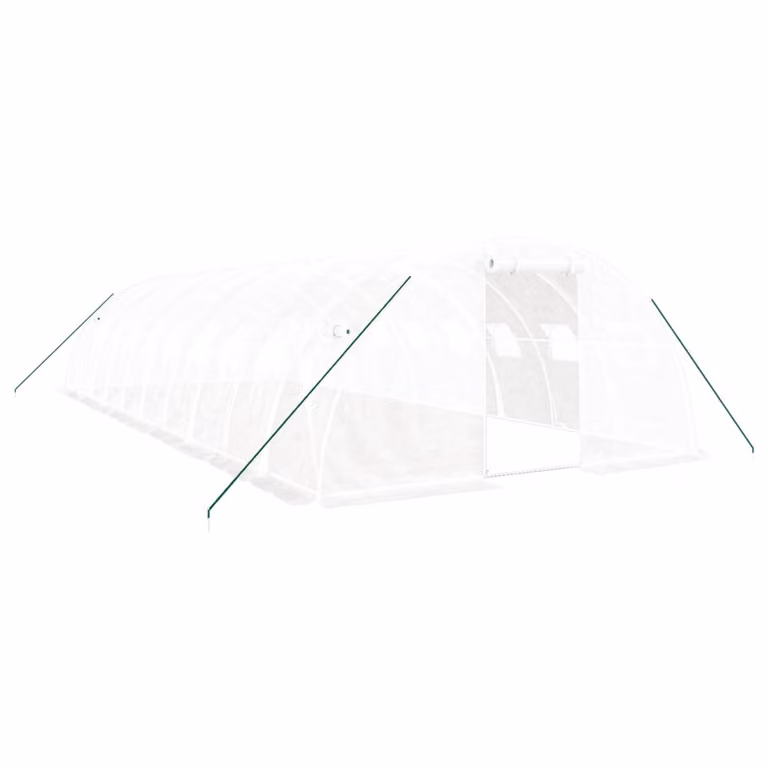 Serra con Telaio in Acciaio Bianco 40 m² 10x4x2 m