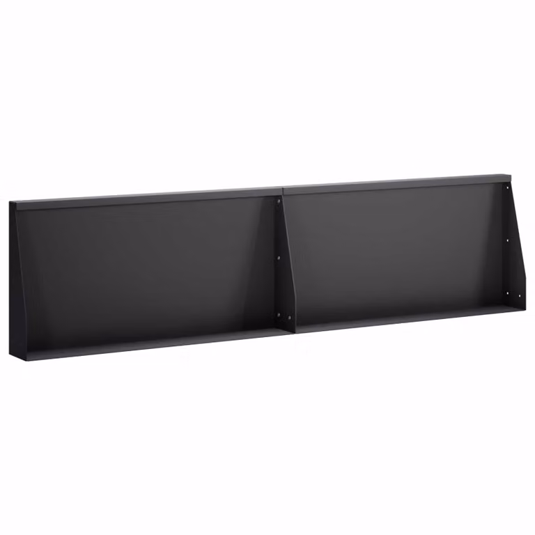 Set di 2 muri di contenimento vidaXL in acciaio nero per orto rialzato L 80 cm x H 50 cm x P 12 cm