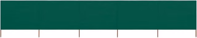 Schermo divisorio in tessuto a 5 pannelli 600 x 160 cm verde 02_0008829