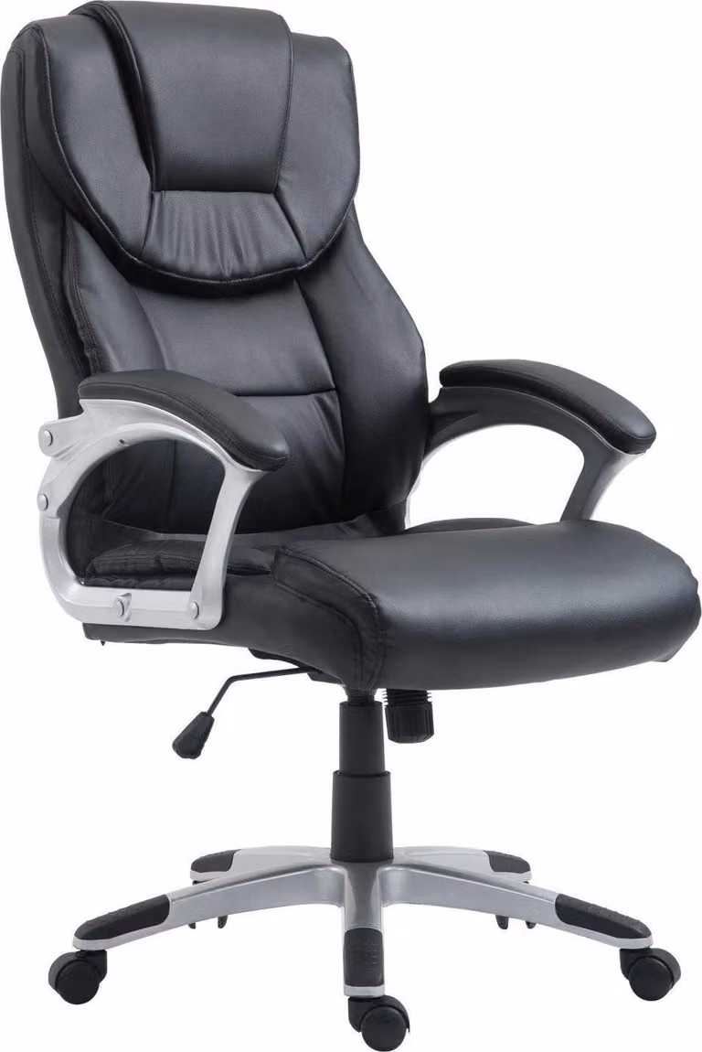 Sedia ergonomica per ufficio - Sedia da ufficio - Girevole e inclinabile per un comfort ottimale | Colore: nero