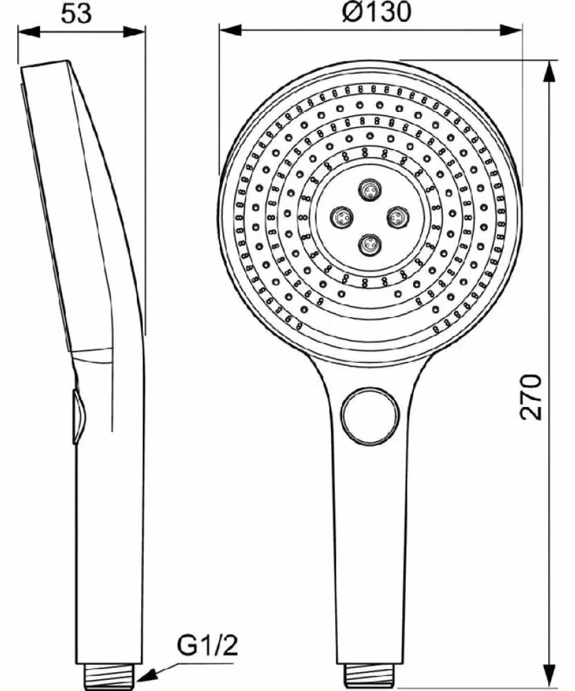 IDEAL STANDARD A7896AA Doccetta 3F Idealrain Solos
