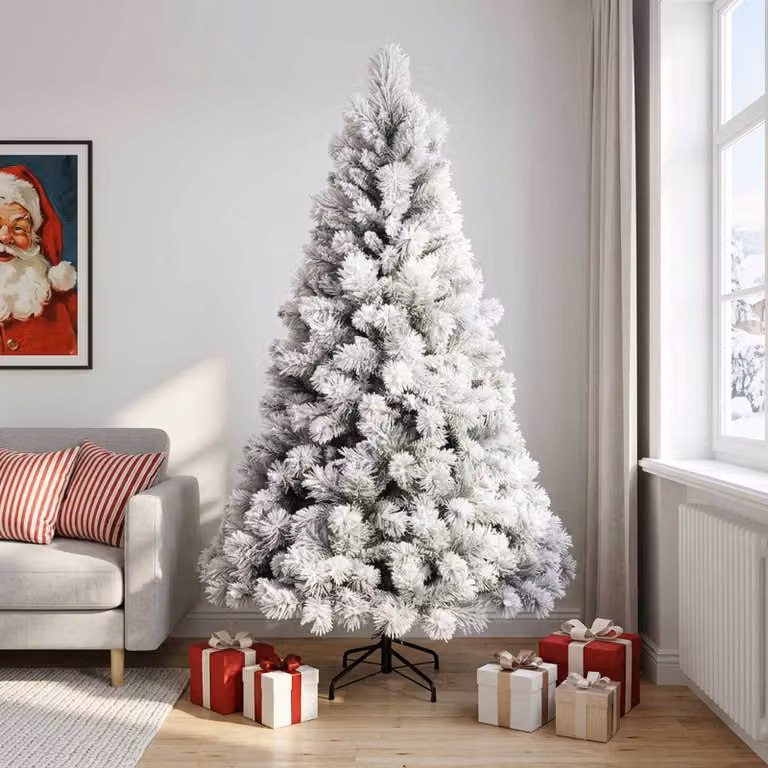 vidaXL Albero di Natale Artificiale con Rami Pieghevoli 240 cm