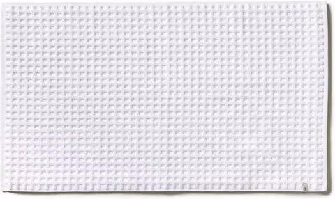 Tappeto da bagno Piquée in 100% cotone, colore bianco, L: 60 cm, P: 100 cm