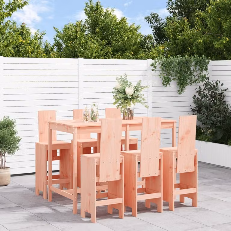 Maison Exclusive - Set da giardino da 7 pezzi in legno massello di douglasia