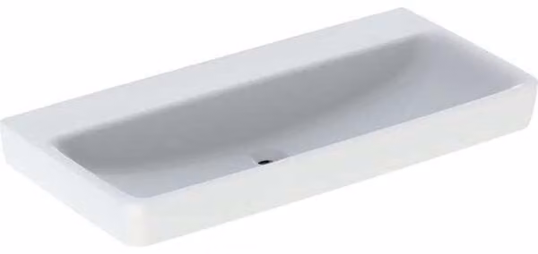 Geberit Renova Plan, lavabo, 100x48 cm, sans trou pour robinet, sans trop-plein, 501709, 501.709.00.1, 501.709.00.1