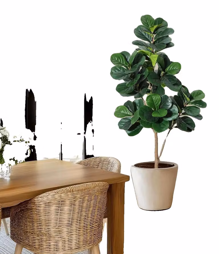 Albero di fico d'India artificiale, design realistico, senza manutenzione, 150 cm, colore bianco
