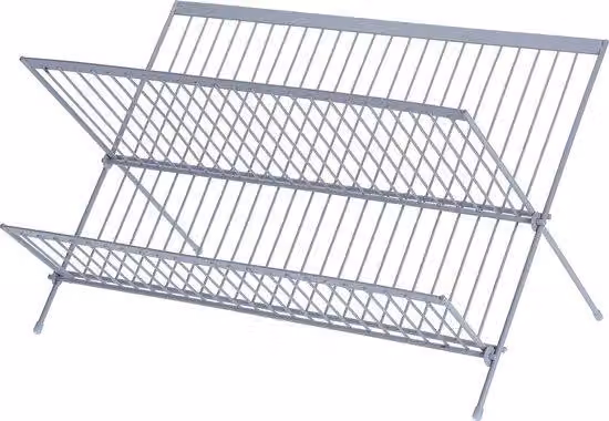 Portaoggetti in metallo per lavastoviglie, per bicchieri, (44,5 x 25 x 26 cm), grigio