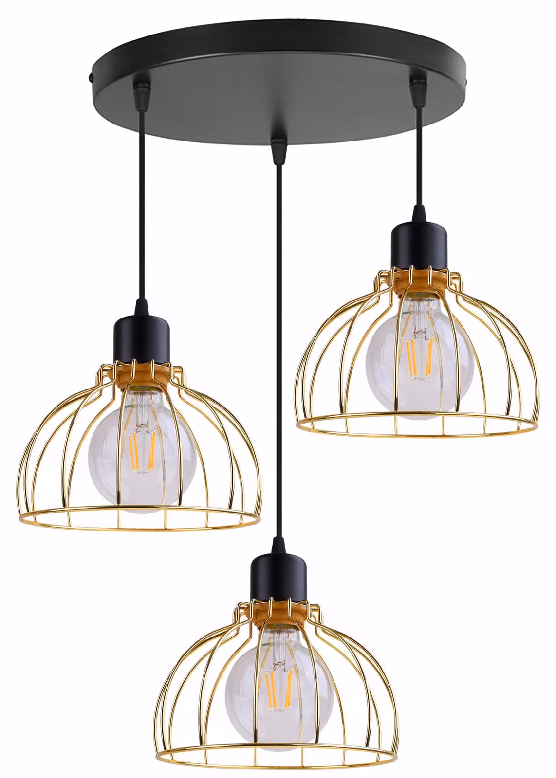 Lampada Da Soffitto Lampada A Sospensione Lampadario Oro Paralume Loft