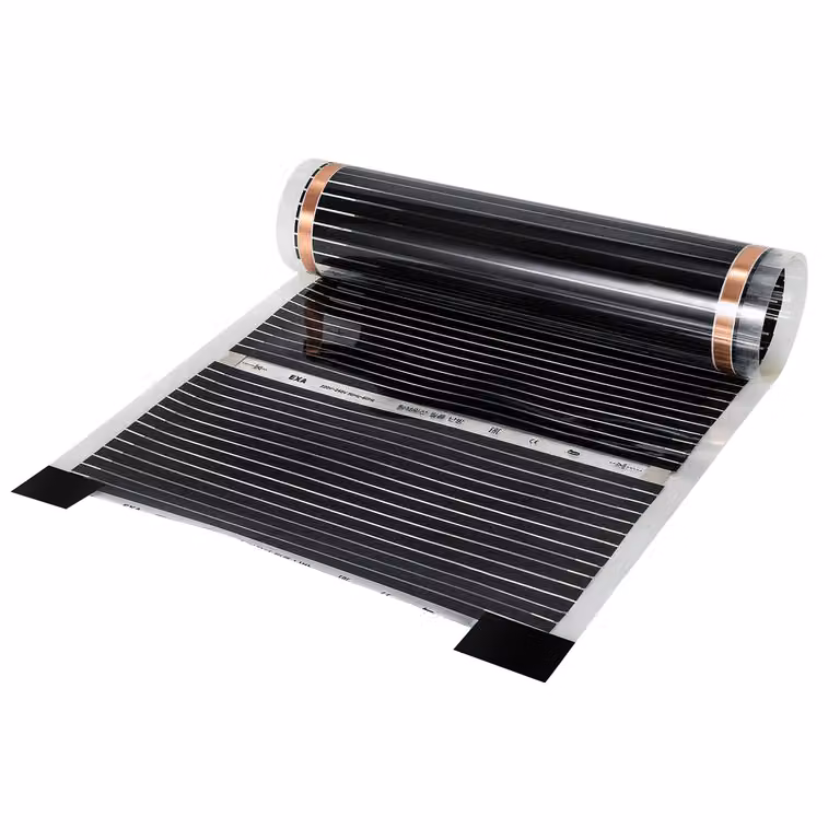 Foglio riscaldante Jopassy 220 Watt/m2, set di fogli riscaldanti, riscaldamento a pavimento adatto per 1m2, infrarossi-elettrico, LxL: 200x50cm (per pezzo)