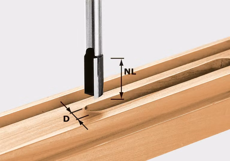 Fresa per scanalature Festool HW, gambo da 12 mm, HW S12 D14/50 | 491089