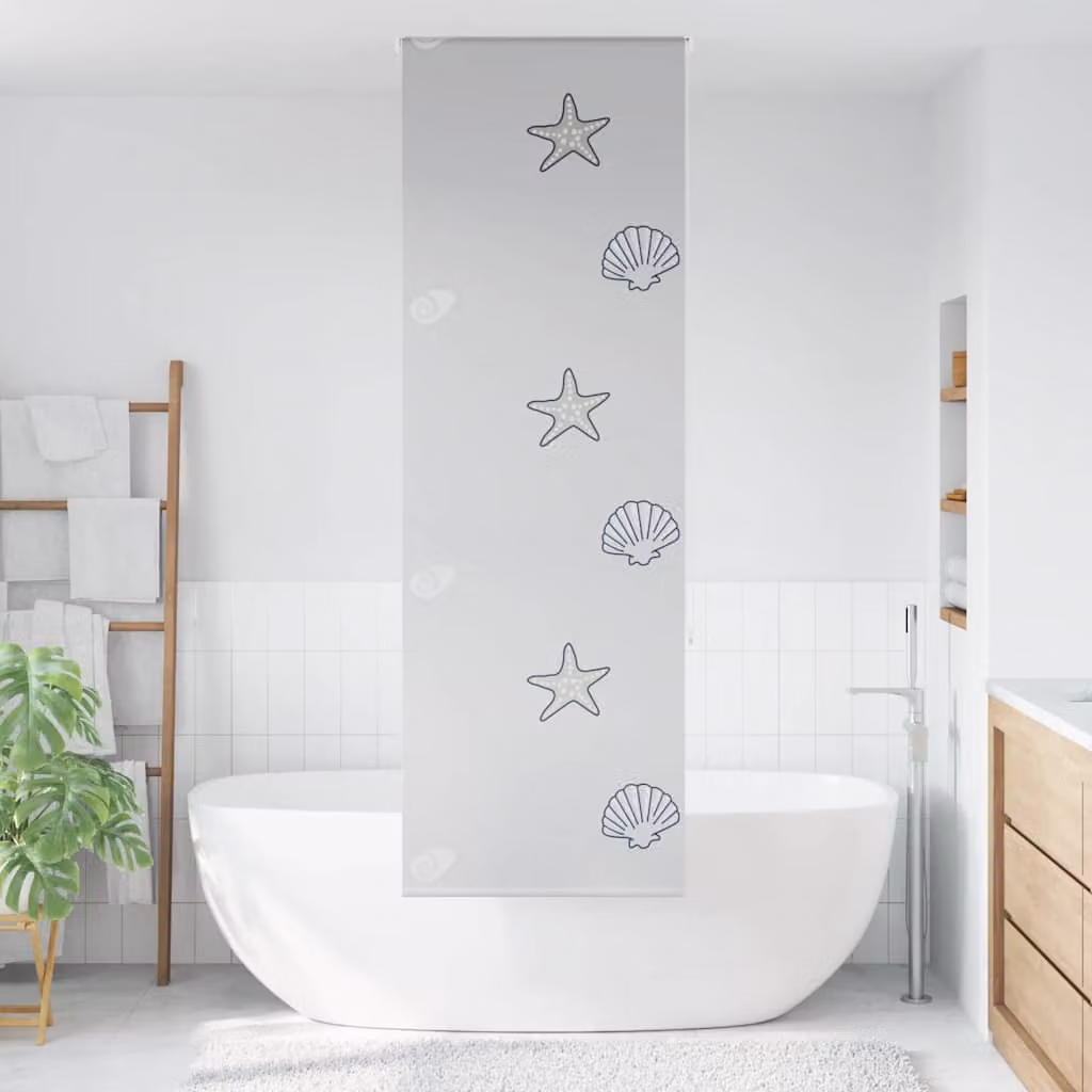 vidaXL Tenda a Rullo Doccia 70x240 cm Larghezza Tessuto 66 cm