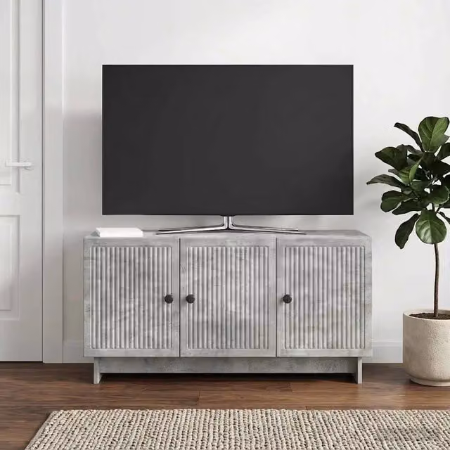 Mobile TV 99 x 34,5 x 50 cm Grigio Cemento Legno ingegnerizzato