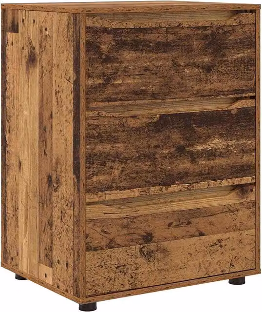 Armadio portaoggetti con cassetti spazio di archiviazione 60 x 48 x 81 cm in legno multistrato legno vecchio 02_0054639