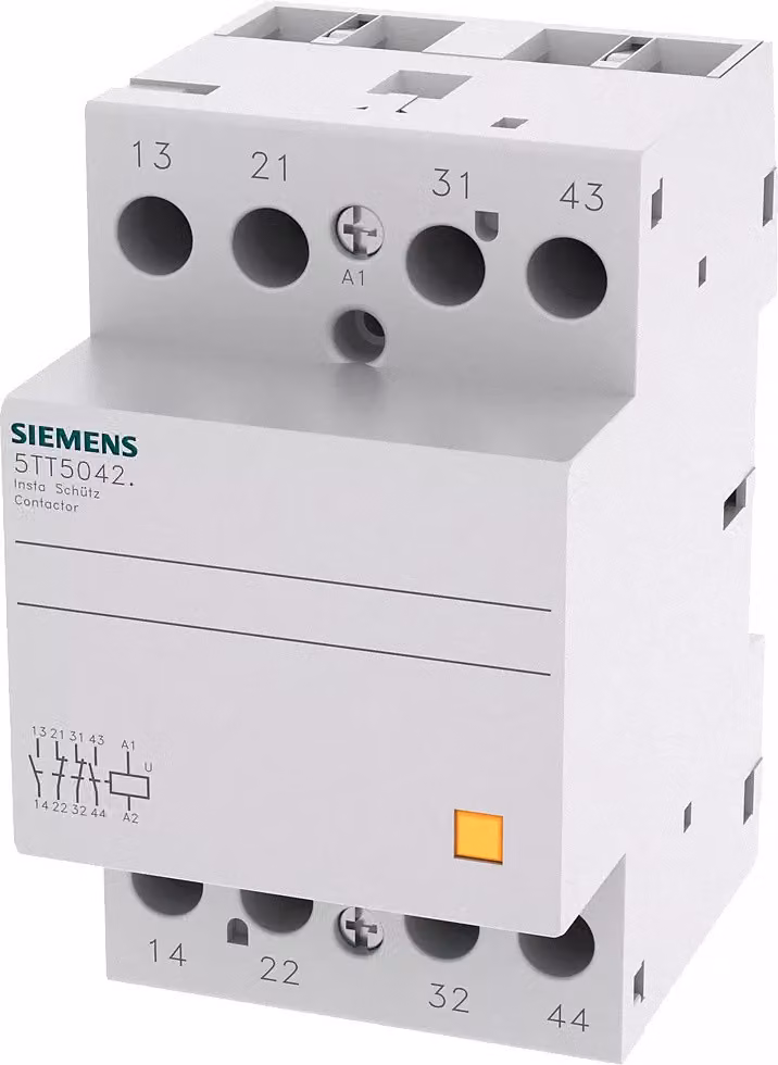 Contattore Siemens INSTA con 2 contatti NA e 2 contatti NC Contatto per AC 230V, 400V 40A 5TT58420