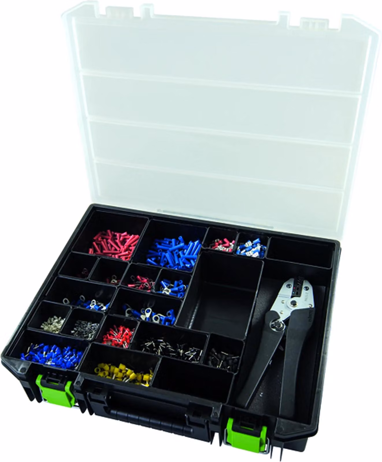 Assortimento di capicorda/terminali DIN Haupa in scatola, 1 pz.