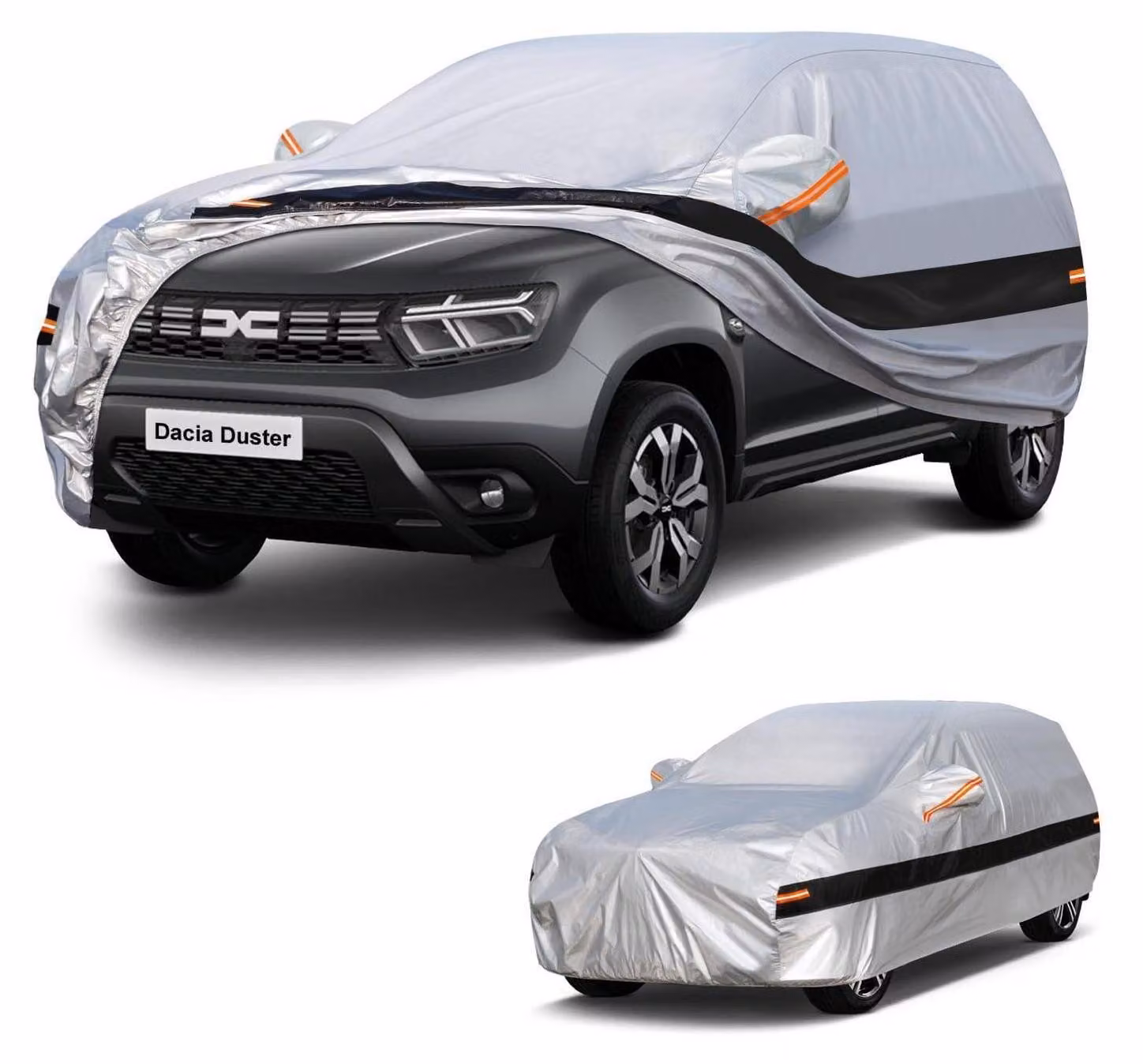 Copertura per auto SUV, 10 strati, impermeabile, colore argento, per Dacia/Renault Duster (2010-2025)