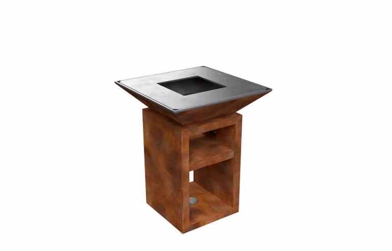 Braciere a legna Vulcanus PRO 730 CHEF con Multigrid, Spatola e piastra GastroPro