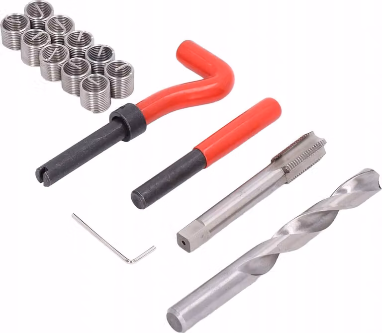 LUXTOM | Kit di riparazione della filettatura, M12x1,5, kit di riparazione della filettatura, trapano Helicoil motore auto, manicotto filettato, inserti filettati