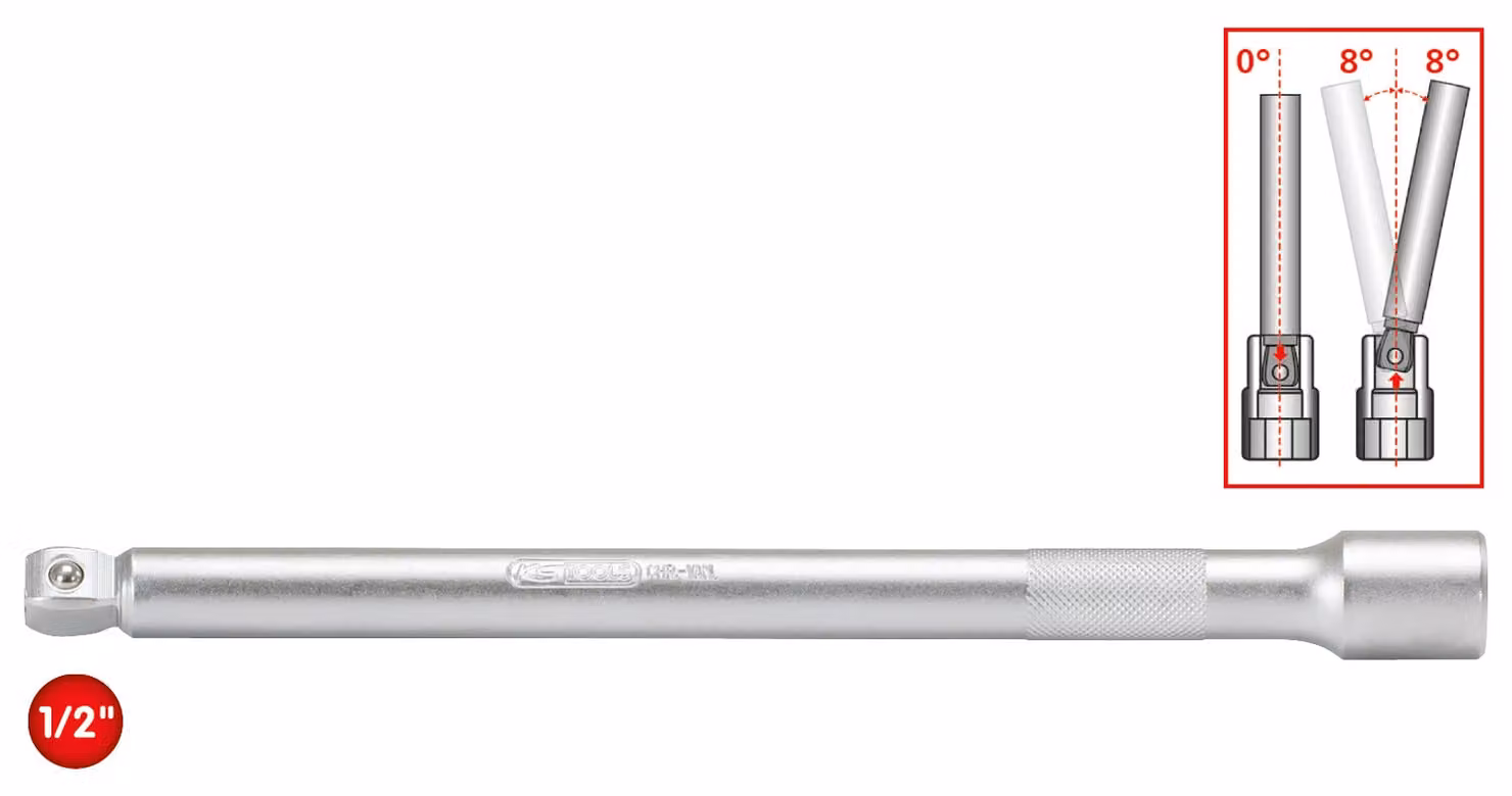 KS TOOLS 1/2" estensione inclinabile 375 mm - 911.1838