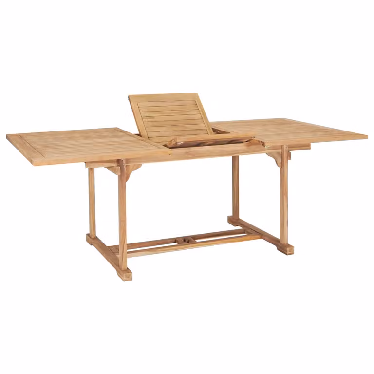 Maison Exclusive - Tavolo da giardino allungabile 150-200x100x75 cm in legno massello di teak