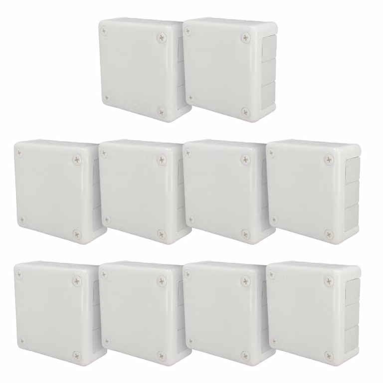 10x scatola da incasso 118x118x46 IP55 12 ingressi cavi membrane in gomma bianco VP-51 EDO777929 EDO Technic