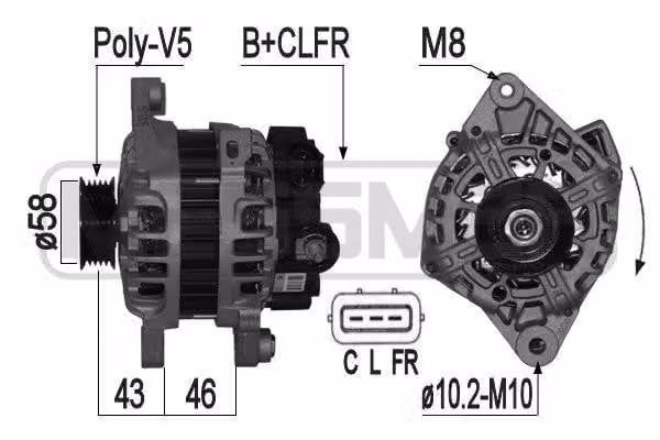 Alternatore 90A
