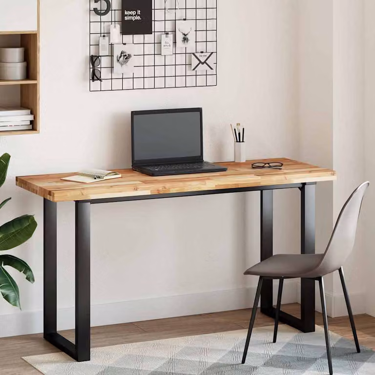 vidaXL Piano Scrivania a Olio 120x50x4 cm Legno Massello Acacia
