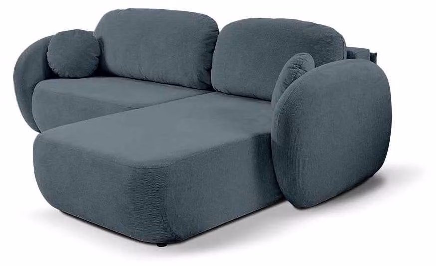Divano angolare con funzione letto, modello Olemo, lato destro, colore Granitstrom
