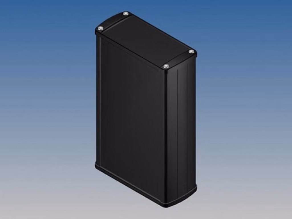 Alloggiamento in alluminio - colore nero - 175 x 105,9 x 45,8 mm