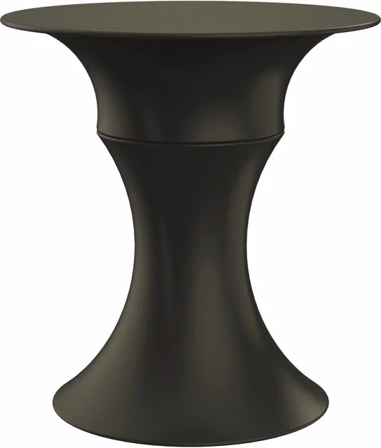 Tavolino da Giardino Componibile Ø37x47 cm in Resina Arkema Olimpo Dove Gray