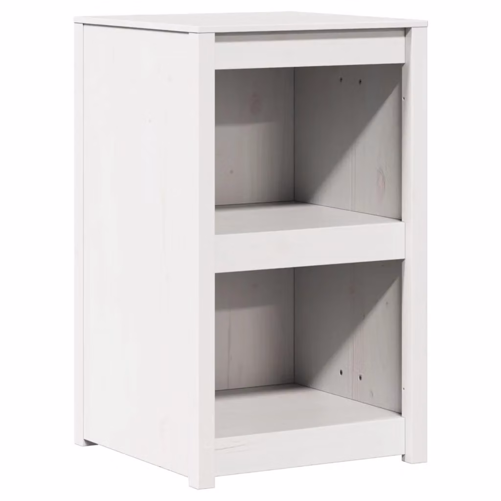 Base cucina vidaXL in legno di pino bianco con ante a battente e ripiani interni L/P/H: 55 x 55 x 92 cm – 2