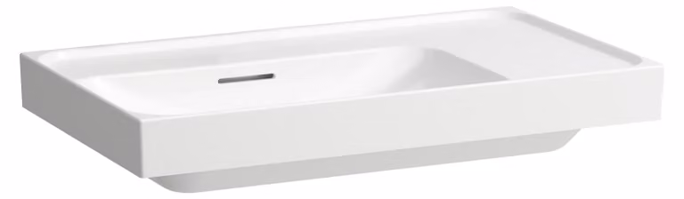 LAUFEN MEDA lavabo, encastrable, 800x460mm, tablette à droite, sans trou pour robinetterie, avec trop-plein, H8171164001091, H8171164001091