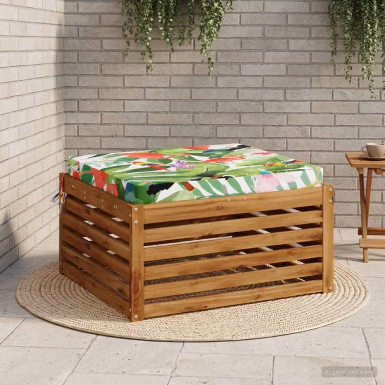 Cuscino per sedia vidaXL SOEST in poliestere con rivestimento lavabile e resistente ai raggi UV, multicolore