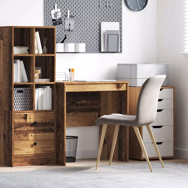 Scrivania vidaXL in legno marrone per ufficio o soggiorno L: 70 cm, P: 50 cm, H: 76 cm