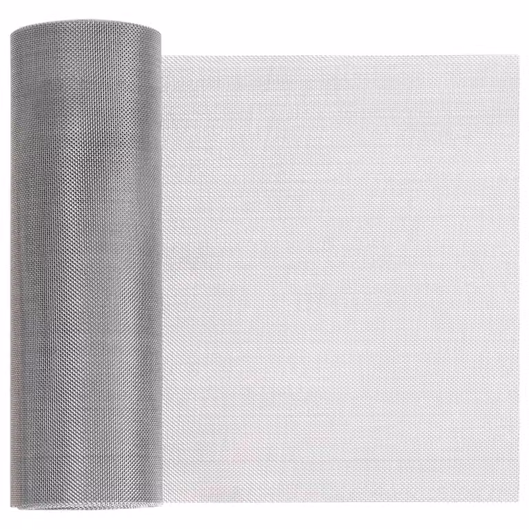 Rete per schermatura vidaXL in acciaio inossidabile Argento L: 20 cm, P: 2000 cm, 30 Mesh