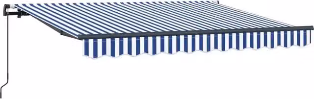 Tenda da Sole | Tenda Retrattile Blu 250 x 200 cm Tessuto