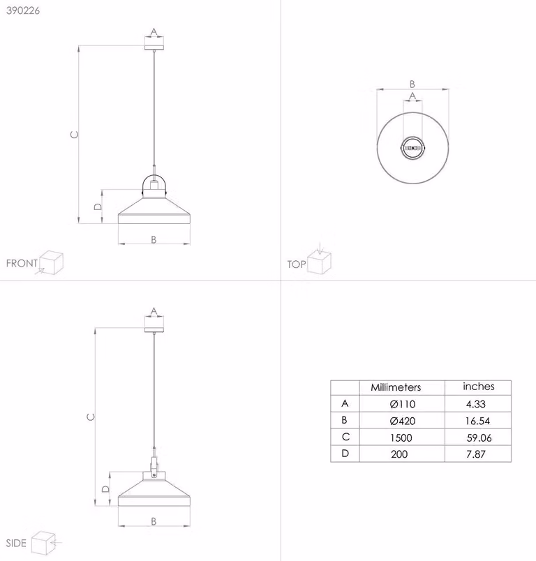 Lampada a sospensione ESTEPONA 390226 Eglo