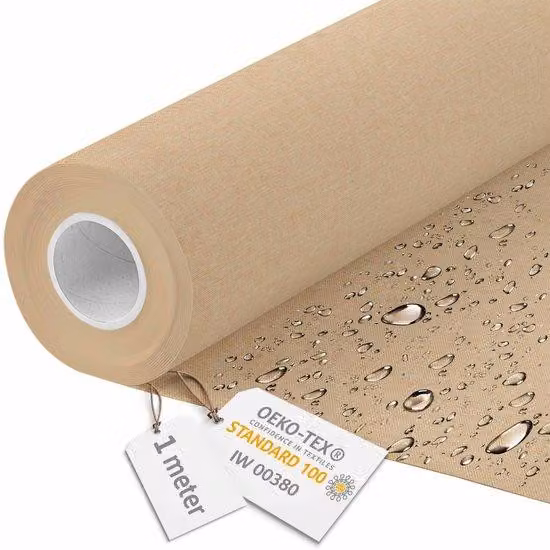 Tessuto in tela impermeabile, larghezza 160 cm, 600D, beige